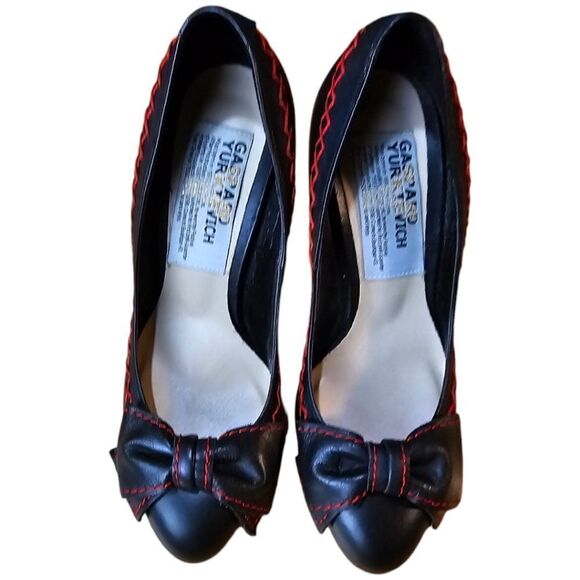 ❤️🖤 Gaspard Yurkievich Rockabilly Pumps | Made in France 👠 - Picture 5 of 9
